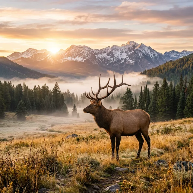 Cover illustration for: Montana Elk Hunting 2026: Non-Resident Draw, OTC Options, Public Land & New Regulations